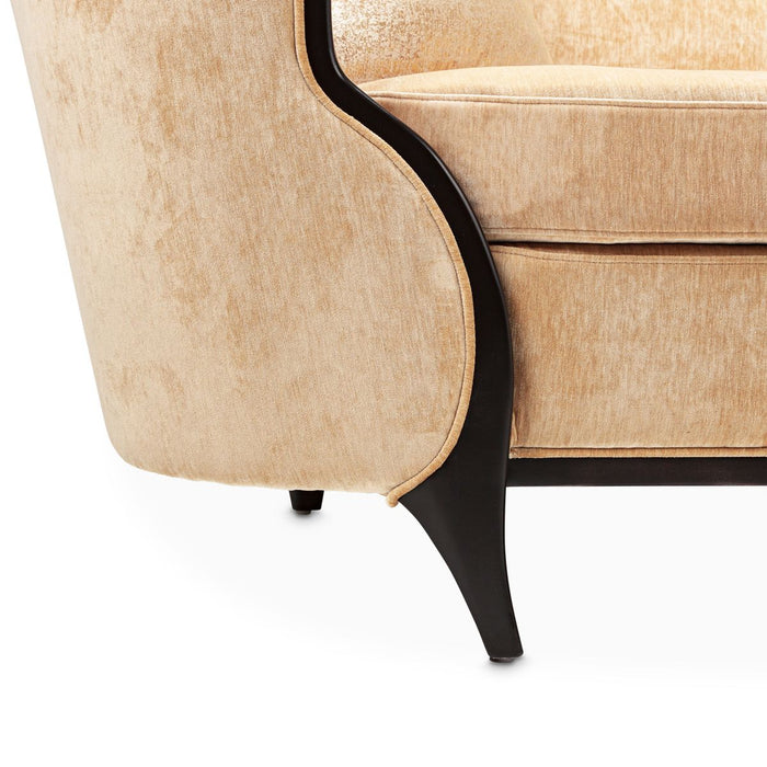 AICO Malibu Crest Chaise in Dark Espresso - Bargain Furniture (Detroit, MI)
