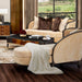 AICO Malibu Crest Chaise in Dark Espresso - Bargain Furniture (Detroit, MI)