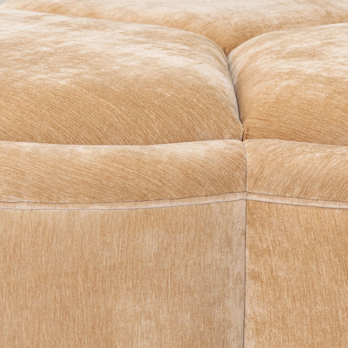 AICO Malibu Crest Clover Cocktail Ottoman in Dark Espresso - Bargain Furniture (Detroit, MI)