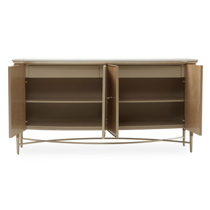 AICO Villa Cherie Sideboard in Caramel - Bargain Furniture (Detroit, MI)