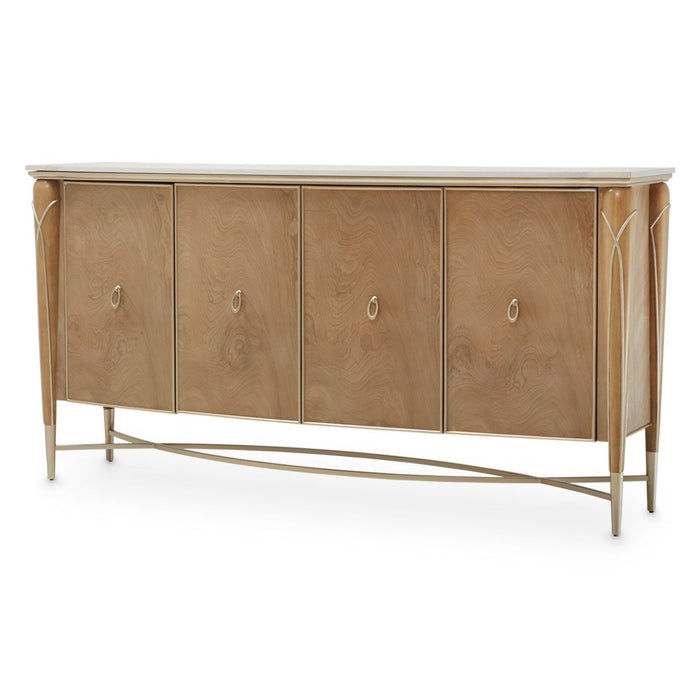 AICO Villa Cherie Sideboard in Caramel - Bargain Furniture (Detroit, MI)