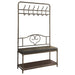 Kiefer Coat Rack with 12 Hooks Black - Bargain Furniture (Detroit, MI)