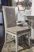 Aico Furniture Horizons Side Chair in Cloud White (Set of 2) - Bargain Furniture (Detroit, MI)