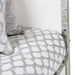 Aico State St Metal Cal King Panel Bed in Glossy White - Bargain Furniture (Detroit, MI)