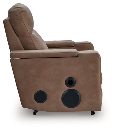 Lorrenton Power Glider Recliner with Audio System - Bargain Furniture (Detroit, MI)