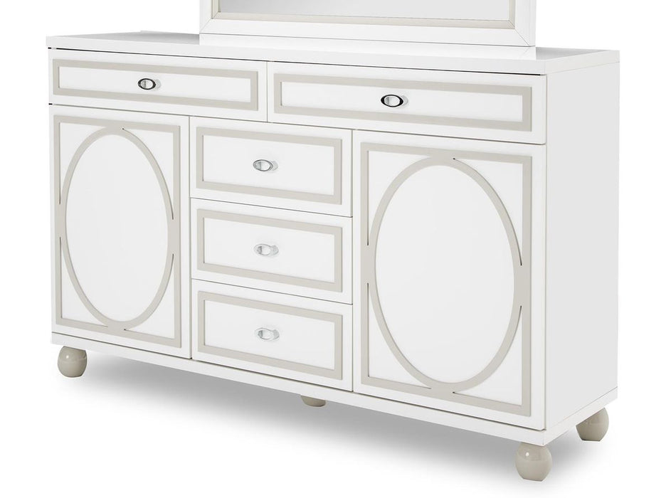 AICO Sky Tower Dresser in White Cloud - Bargain Furniture (Detroit, MI)