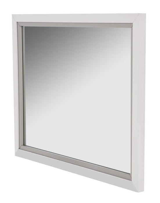 AICO Sky Tower Dresser Mirror in White Cloud - Bargain Furniture (Detroit, MI)