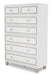 AICO Sky Tower 7 Drawer Chest in White Cloud - Bargain Furniture (Detroit, MI)