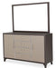 Aico 21 Cosmopolitan Mirror in Taupe/Umber - Bargain Furniture (Detroit, MI)