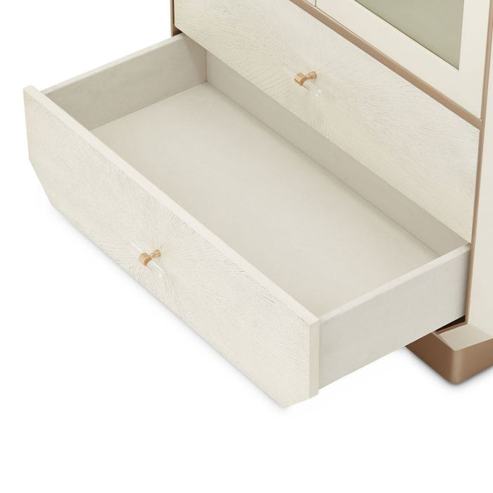 AICO La Rachelle Display Cabinet in Medium Champagne - Bargain Furniture (Detroit, MI)