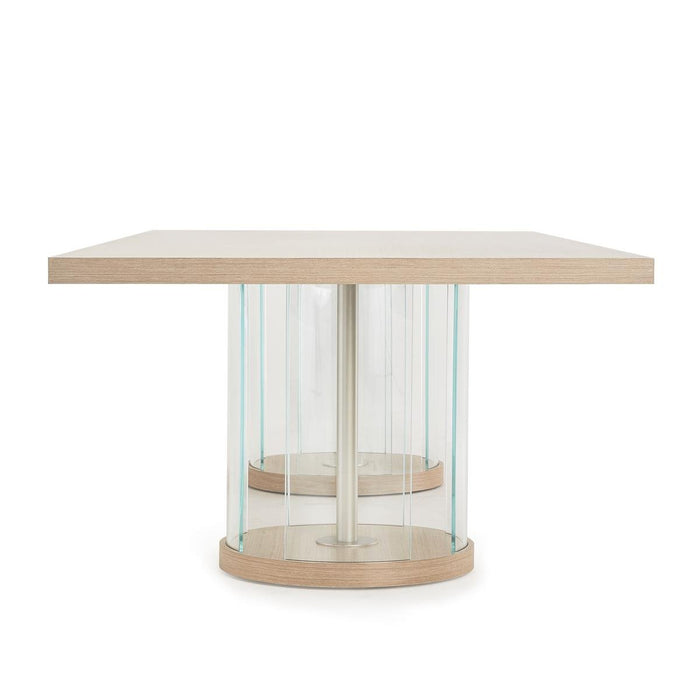 AICO Laguna Ridge Rectangular Dining Table in Washed Oak - Bargain Furniture (Detroit, MI)