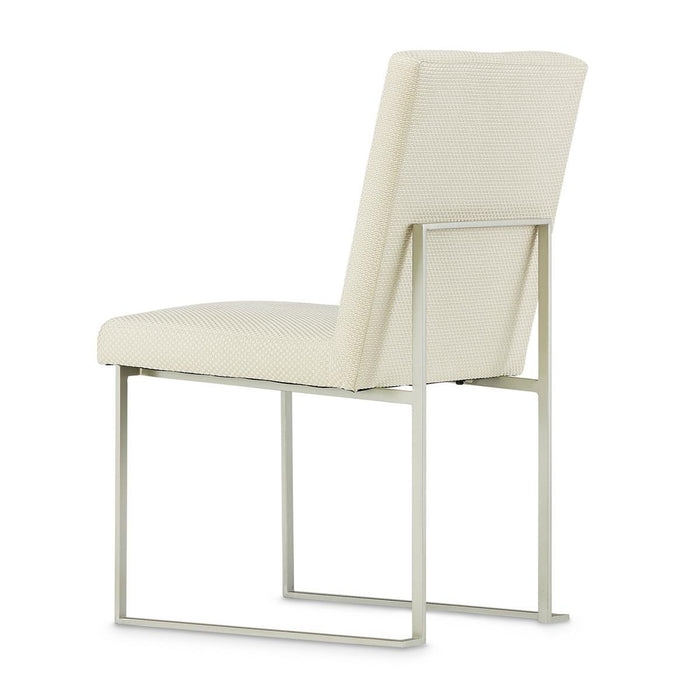 AICO Laguna Ridge Side Chair (Set of 2) in Brushed Silver - Bargain Furniture (Detroit, MI)