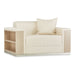 AICO Laguna Ridge Chair and Half in Washed Oak - Bargain Furniture (Detroit, MI)