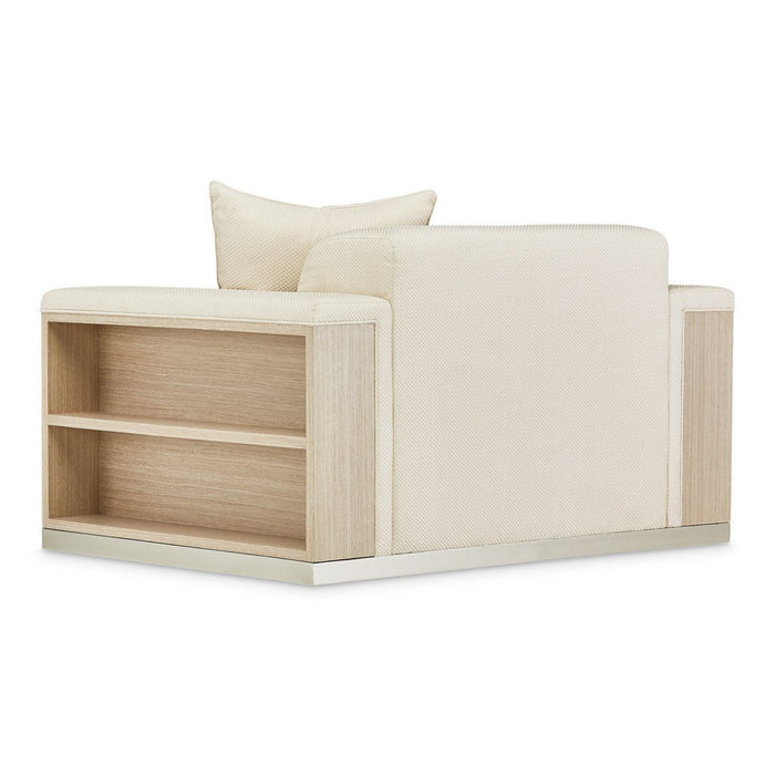 AICO Laguna Ridge Chair and Half in Washed Oak - Bargain Furniture (Detroit, MI)