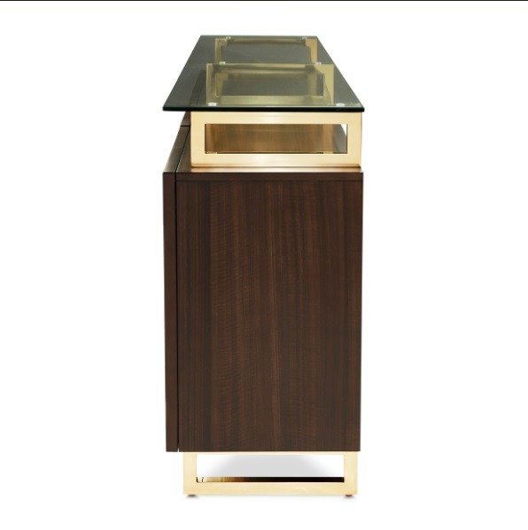 AICO Belmont Place Sideboard in Espresso - Bargain Furniture (Detroit, MI)