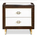 AICO Belmont Place Nightstand in Espresso - Bargain Furniture (Detroit, MI)