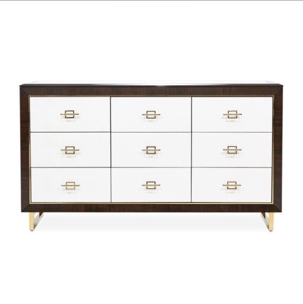 AICO Belmont Place Dresser in Espresso - Bargain Furniture (Detroit, MI)