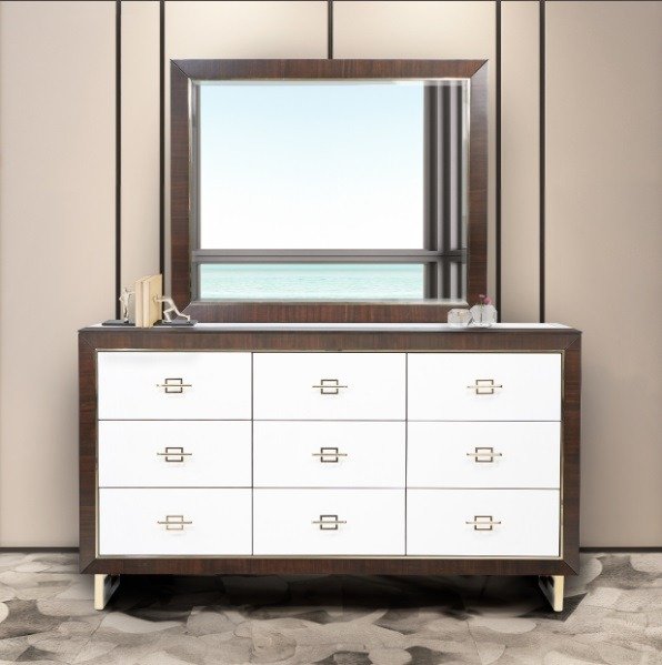 AICO Belmont Place Dresser in Espresso - Bargain Furniture (Detroit, MI)