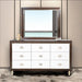 AICO Belmont Place Wall Mirror in Espresso - Bargain Furniture (Detroit, MI)