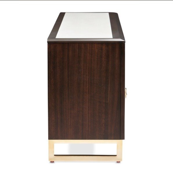 AICO Belmont Place Media Cabinet in Espresso - Bargain Furniture (Detroit, MI)
