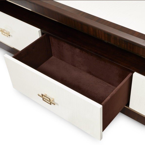 AICO Belmont Place Media Cabinet in Espresso - Bargain Furniture (Detroit, MI)