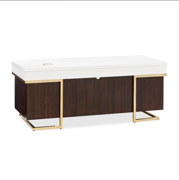 AICO Belmont Place Desk in Espresso - Bargain Furniture (Detroit, MI)