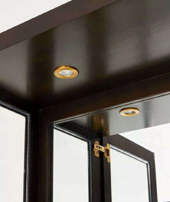 AICO Belmont Place Display Cabinet in Espresso - Bargain Furniture (Detroit, MI)