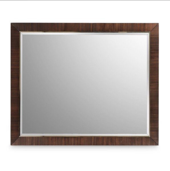 AICO Belmont Place Wall Mirror in Espresso - Bargain Furniture (Detroit, MI)