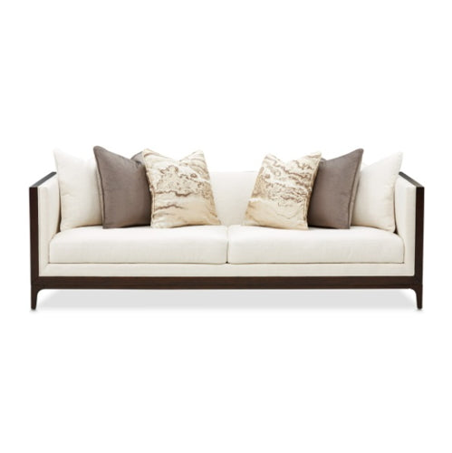 AICO Furniture Belmont Place Sofa in Espresso - Bargain Furniture (Detroit, MI)