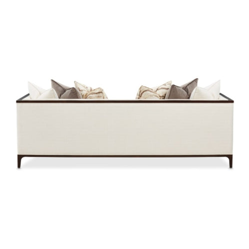 AICO Furniture Belmont Place Sofa in Espresso - Bargain Furniture (Detroit, MI)
