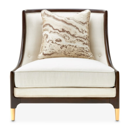 AICO Furniture Belmont Place Accent Chair in Espresso - Bargain Furniture (Detroit, MI)