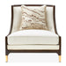 AICO Furniture Belmont Place Accent Chair in Espresso - Bargain Furniture (Detroit, MI)