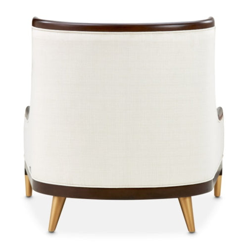 AICO Furniture Belmont Place Accent Chair in Espresso - Bargain Furniture (Detroit, MI)