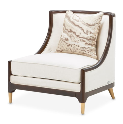 AICO Furniture Belmont Place Accent Chair in Espresso - Bargain Furniture (Detroit, MI)
