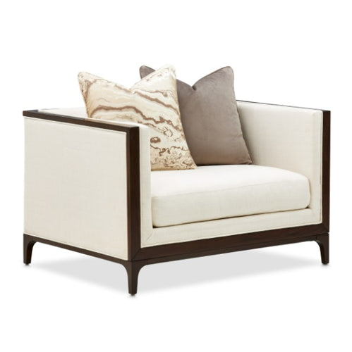 AICO Furniture Belmont Place Matching Chair in Espresso - Bargain Furniture (Detroit, MI)