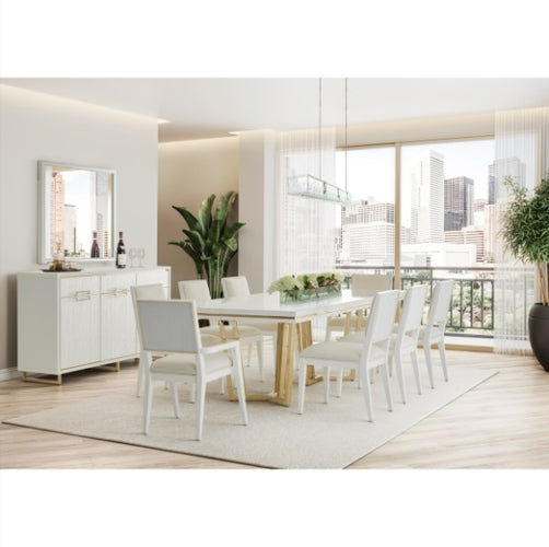 AICO Furniture Palm Gate Sideboard in Cloud White - Bargain Furniture (Detroit, MI)