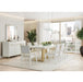AICO Furniture Palm Gate Rectangular Dining Table in Cloud White - Bargain Furniture (Detroit, MI)