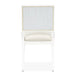 AICO Furniture Palm Gate Side Chair (Set of 2) in Cloud White - Bargain Furniture (Detroit, MI)