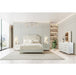 AICO Furniture Palm Gate King Platform Bed in Cloud White - Bargain Furniture (Detroit, MI)