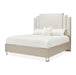 AICO Furniture Palm Gate King Upholstered Platform Bed in Clay image