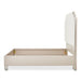 AICO Furniture Palm Gate Queen Upholstered Platform Bed in Clay - Bargain Furniture (Detroit, MI)