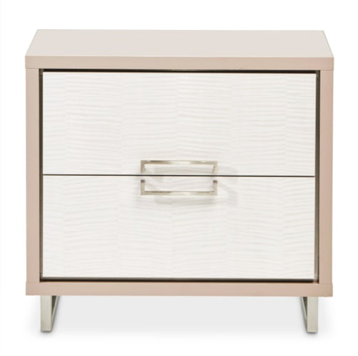 AICO Furniture Palm Gate Nightstand in Clay - Bargain Furniture (Detroit, MI)