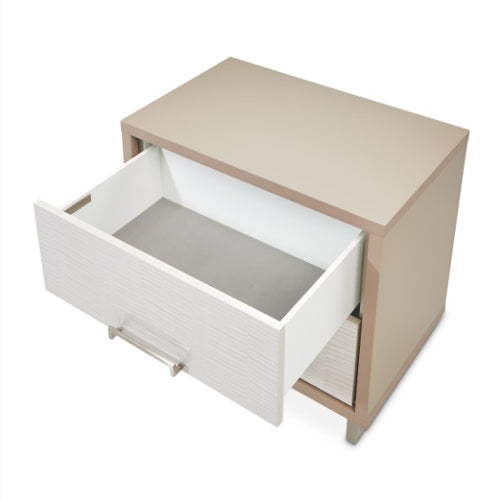 AICO Furniture Palm Gate Nightstand in Clay - Bargain Furniture (Detroit, MI)