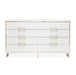 AICO Furniture Palm Gate Dresser in Cloud White - Bargain Furniture (Detroit, MI)