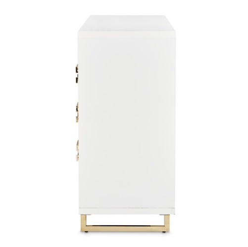AICO Furniture Palm Gate Dresser in Cloud White - Bargain Furniture (Detroit, MI)