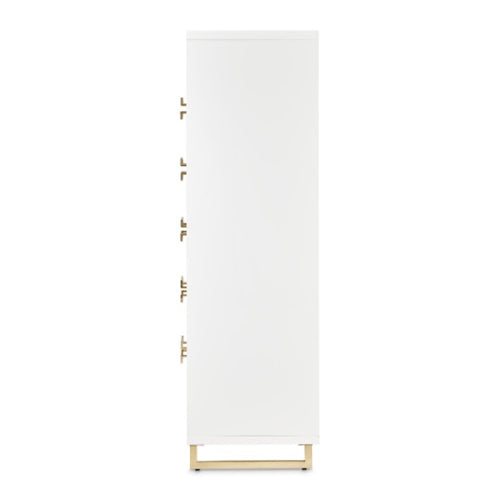 AICO Furniture Palm Gate 6 Drawer Chest in Cloud White - Bargain Furniture (Detroit, MI)