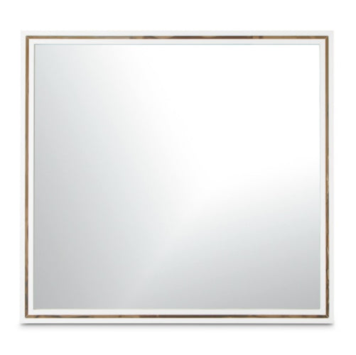 AICO Furniture Palm Gate Wall Mirror in Cloud White - Bargain Furniture (Detroit, MI)