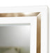 AICO Furniture Palm Gate Wall Mirror in Cloud White - Bargain Furniture (Detroit, MI)