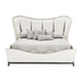 AICO Furniture Tuxedo King Upholstered Bed in Piano Keyboard - Bargain Furniture (Detroit, MI)