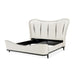 AICO Furniture Tuxedo King Upholstered Bed in Piano Keyboard - Bargain Furniture (Detroit, MI)